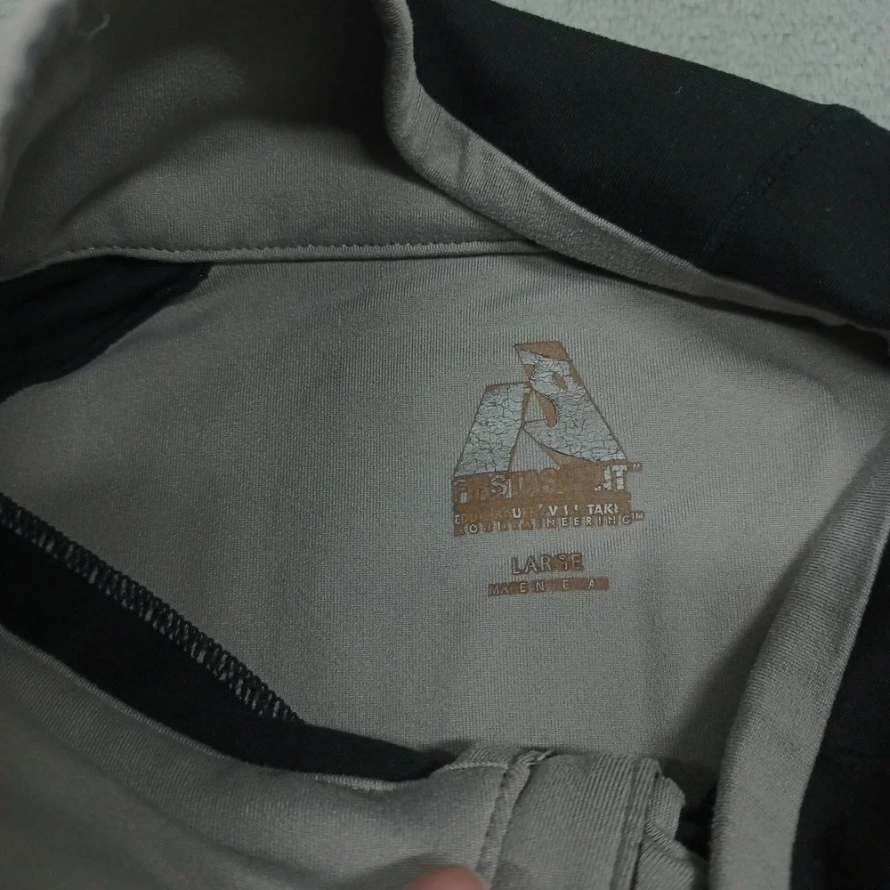 Eddie Bauer Sweater‎ Mens Large Black 1/4 Zip First Ascent Pullover Outdoor